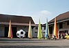 Offene Ateliertage 2005, Ismaning, fussball, aufblasbar, lichtskulptur,